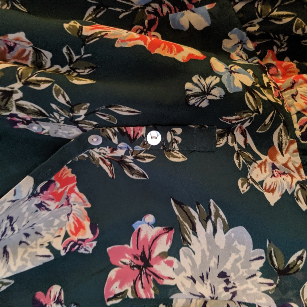 Green Flowery Boho Dress